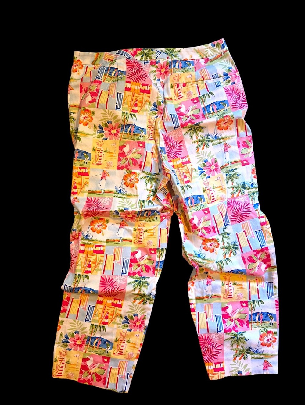 LNC EP PRO PATTERNED GOLF PANTS WOMEN SIZE 10